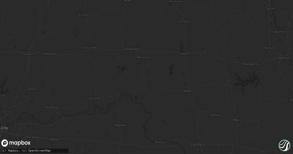 Hail map in Edwards, IL on October 25, 2011
