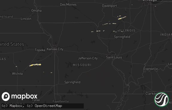 Hail map preview on 10-25-2011