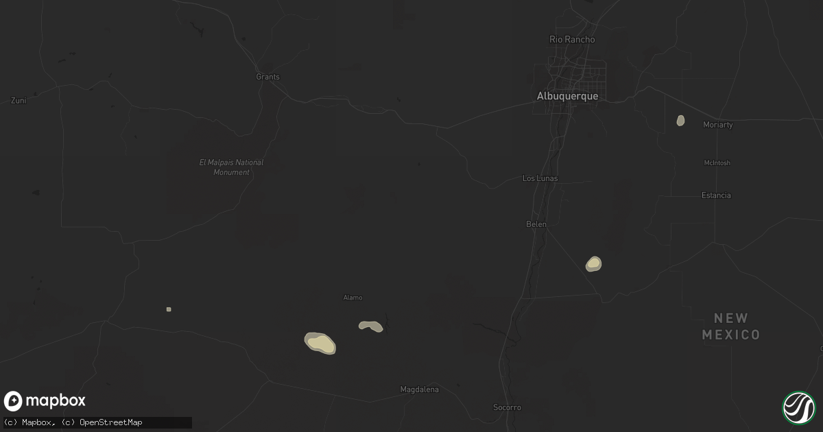 Hail map in Edgewood, NM on October 25, 2013
