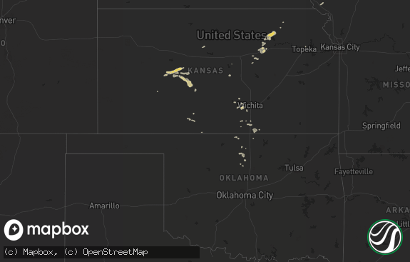 Hail map preview on 10-25-2016