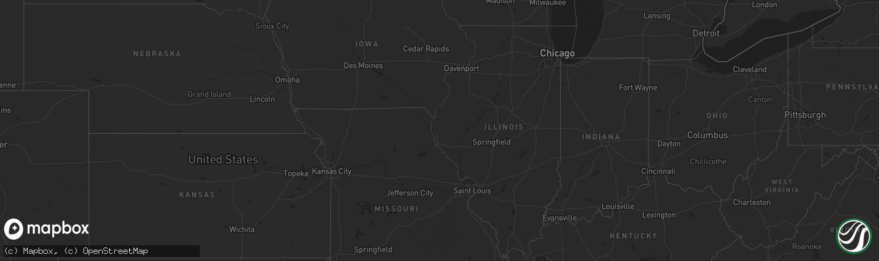 Hail map in Michigan on October 27, 2014