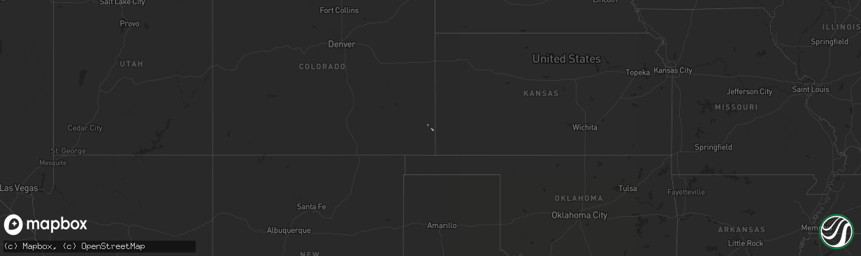 Hail map on October 27, 2015