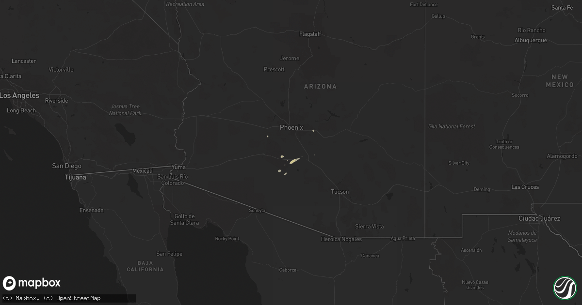 Hail map on October 29, 2015