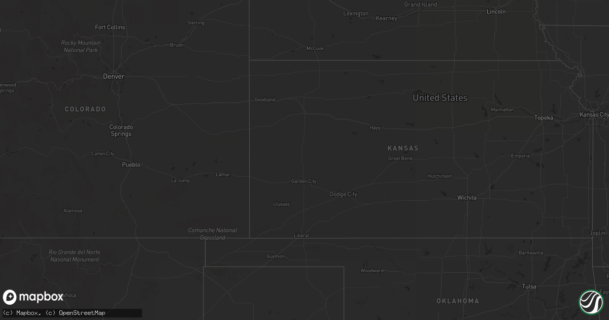 Hail map on October 30, 2018