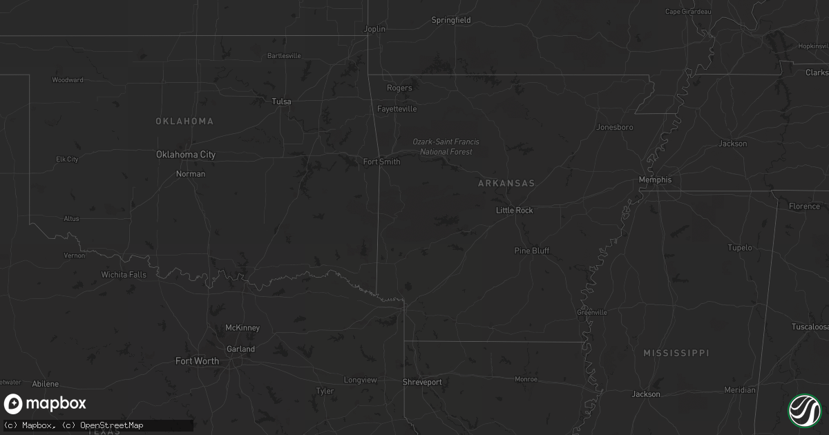 Hail map on November 1, 2016