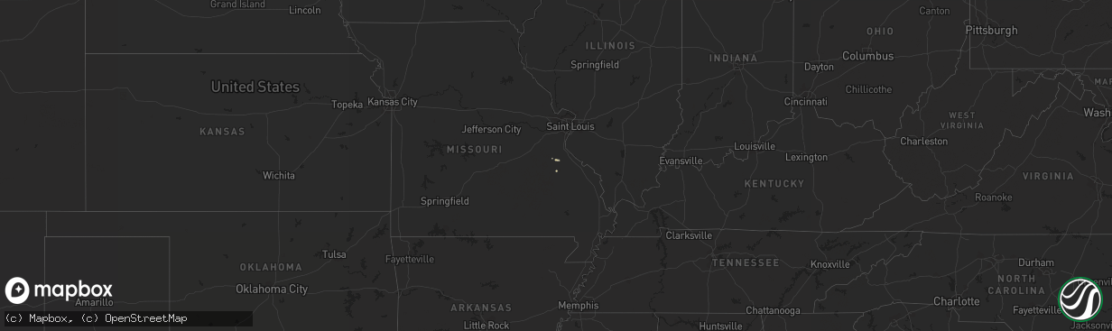Hail map on November 2, 2017