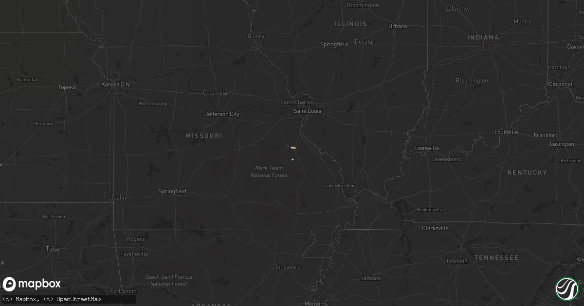 Hail map on November 2, 2017