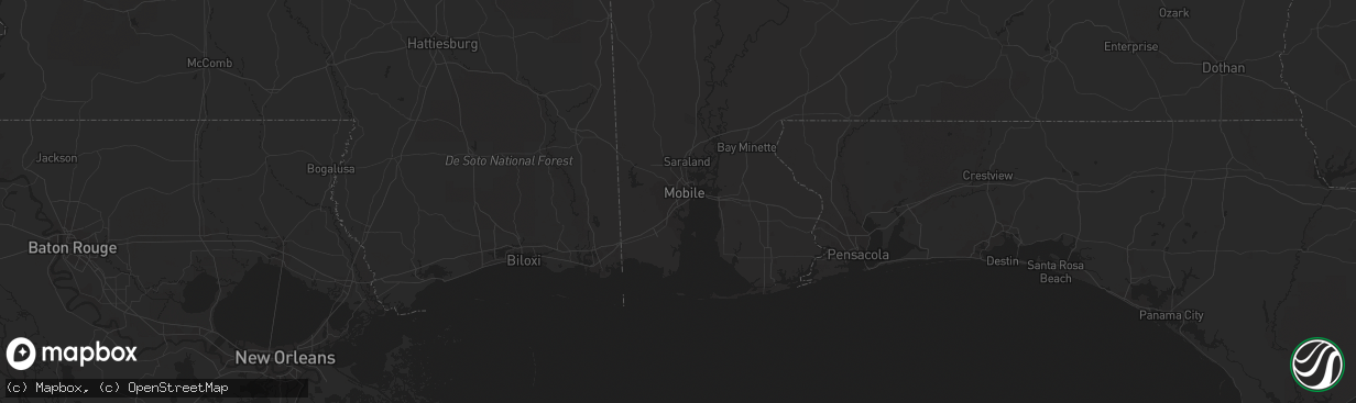 Hail map in Myrtle Beach, SC on November 4, 2012