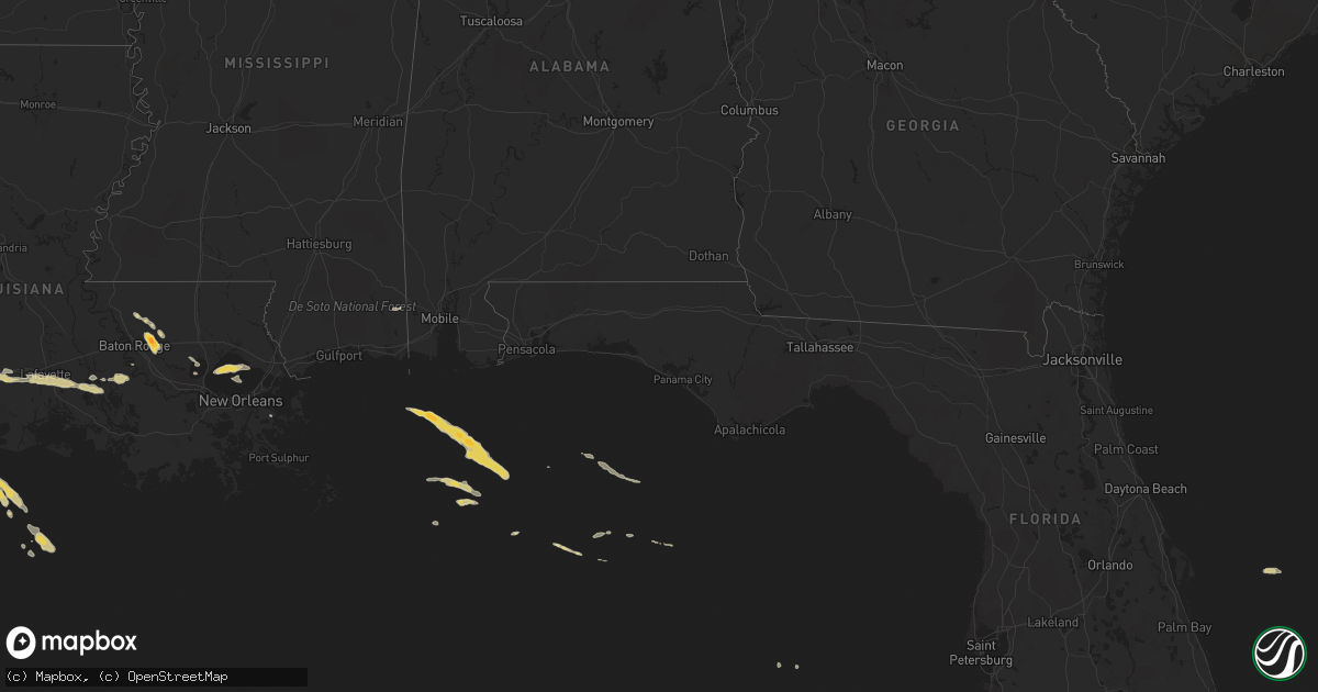 Hail map on November 5, 2012