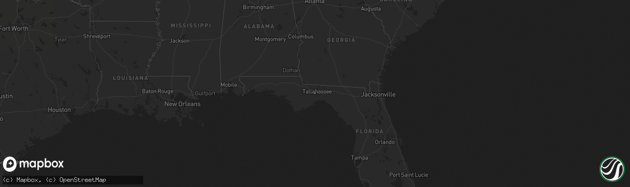 Hail map in Florida on November 5, 2019