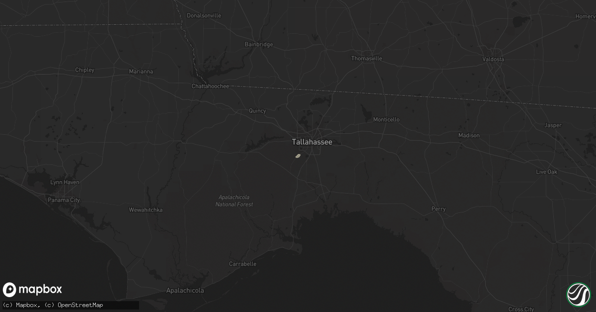 Hail map in Tallahassee, FL on November 5, 2019