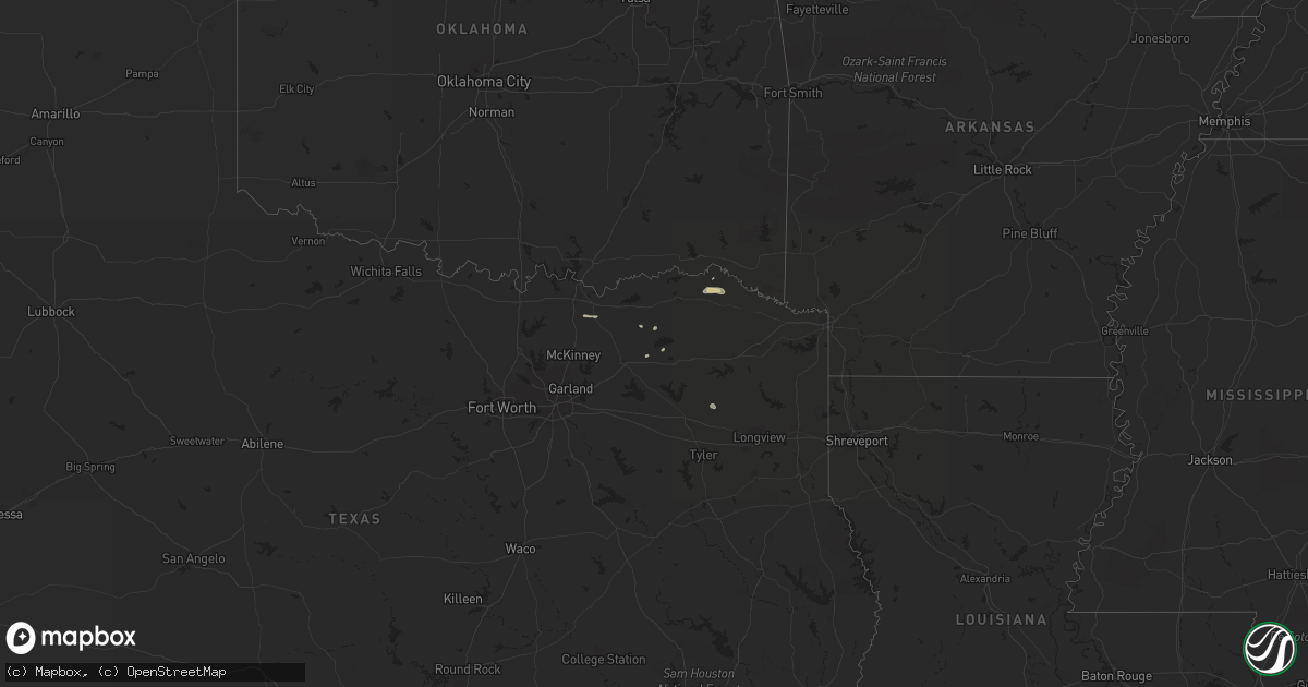 Hail map on November 6, 2018
