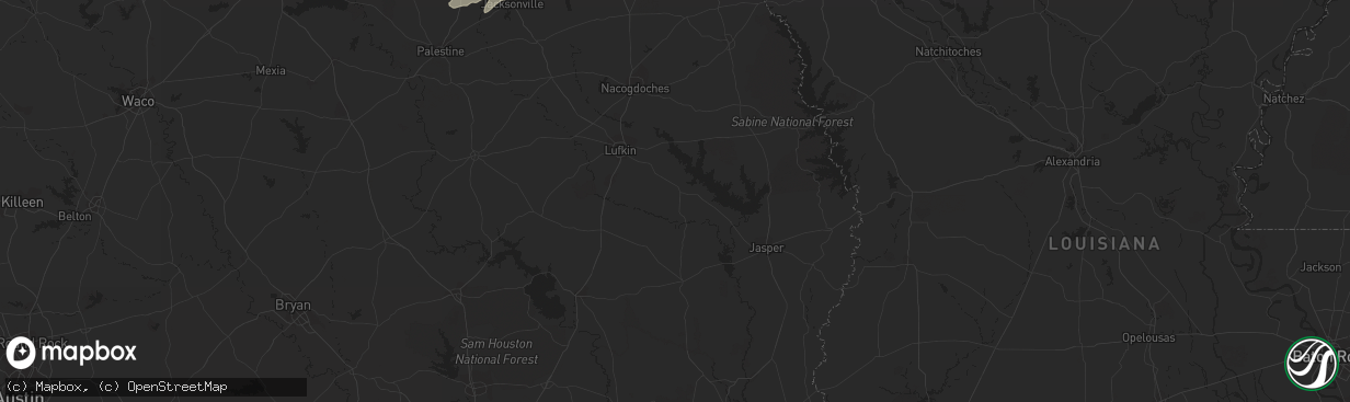 Hail map in Flint, TX on November 8, 2011