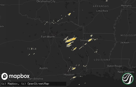 Hail map preview on 11-08-2011
