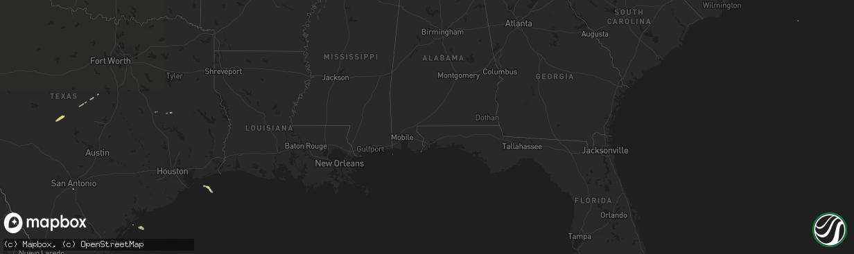 Hail map on November 8, 2018