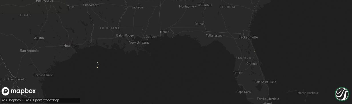 Hail map on November 9, 2018