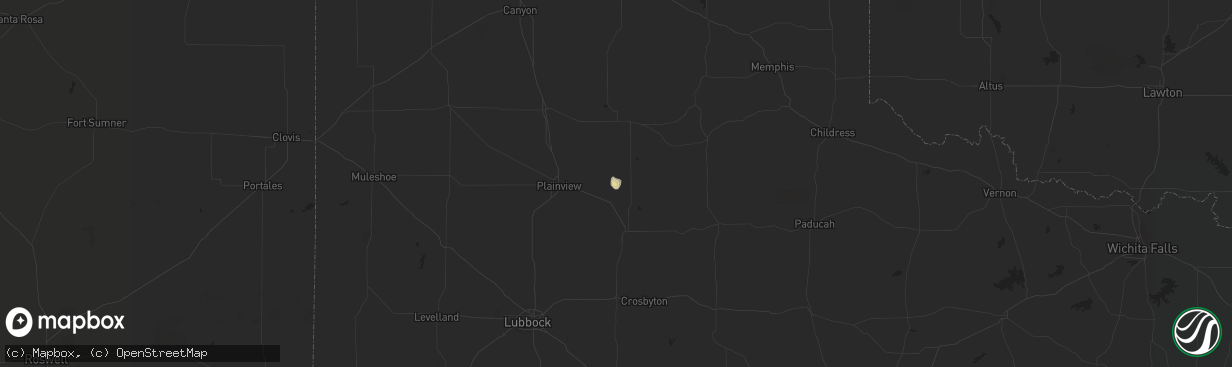 Hail map in Lockney, TX on November 9, 2019