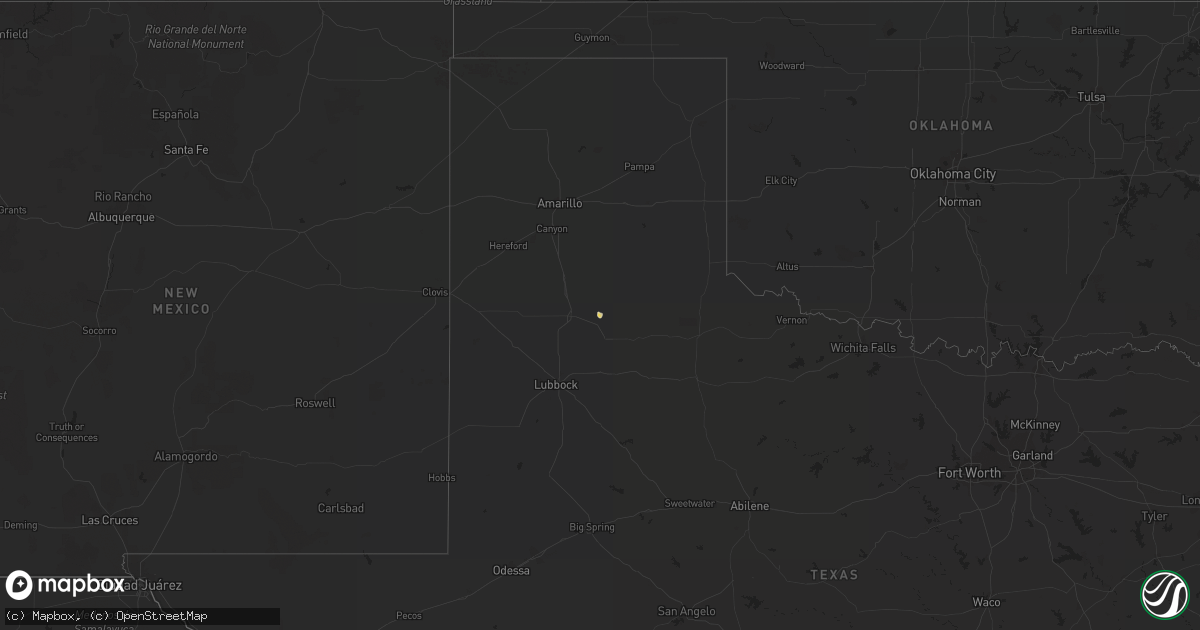 Hail map on November 9, 2019