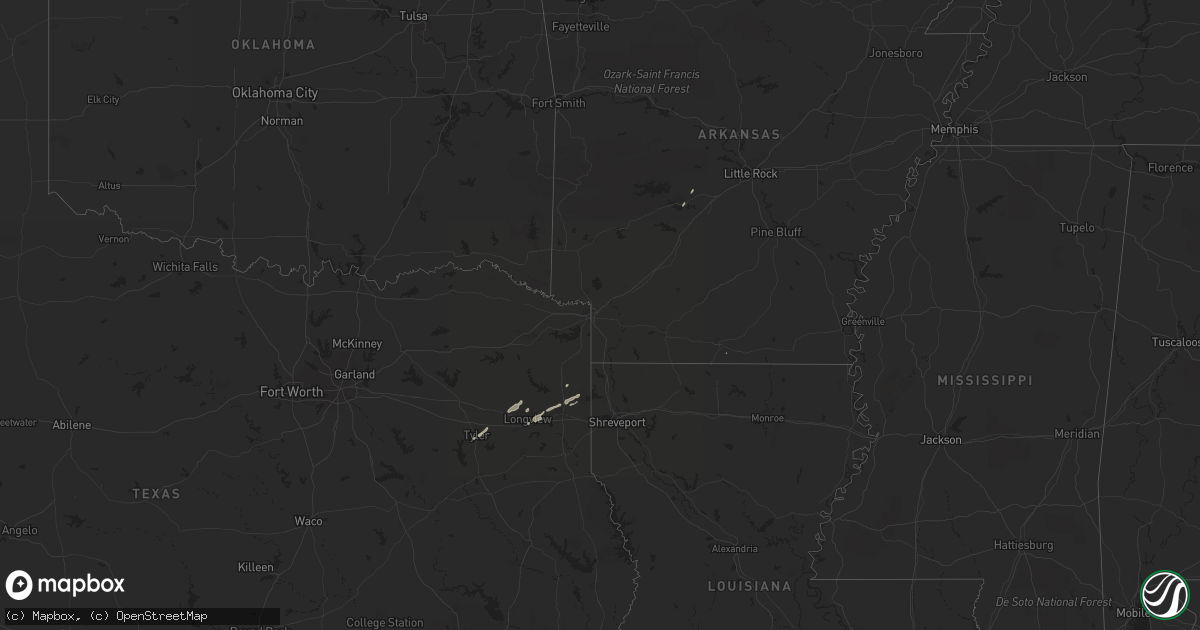 Hail map on November 11, 2012