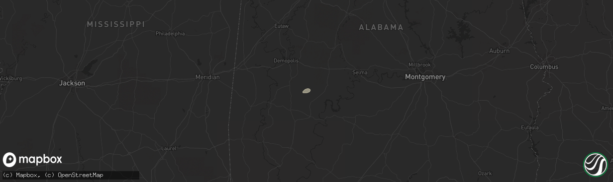 Hail map in Thomaston, AL on November 11, 2021