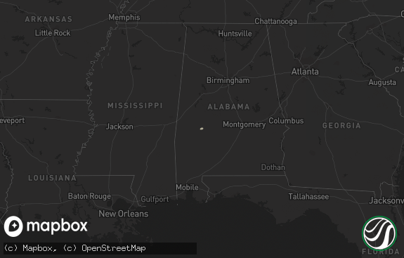 Hail map preview on 11-11-2021