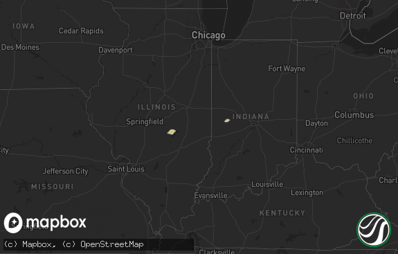 Hail map preview on 11-13-2011