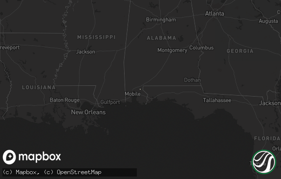 Hail map preview on 11-13-2020