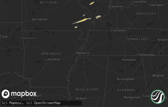 Hail map preview on 11-14-2011