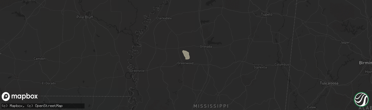 Hail map in Saltillo, MS on November 14, 2016