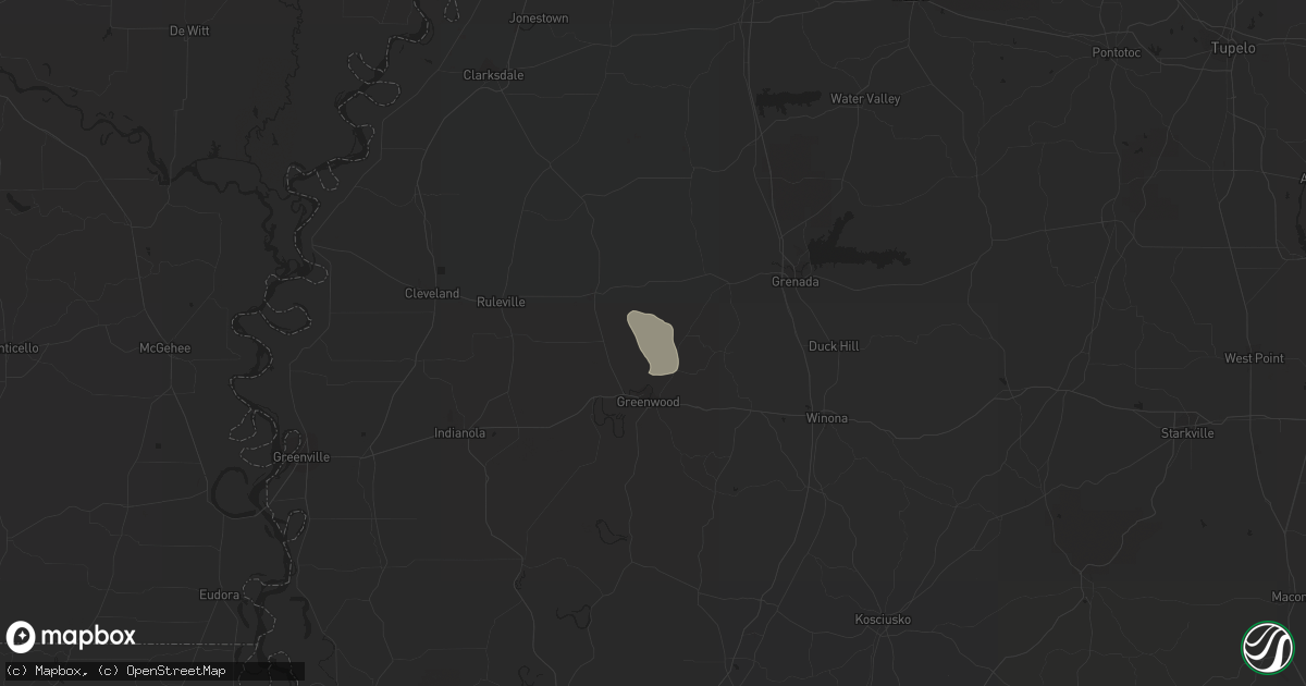 Hail map in Tupelo, MS on November 14, 2016