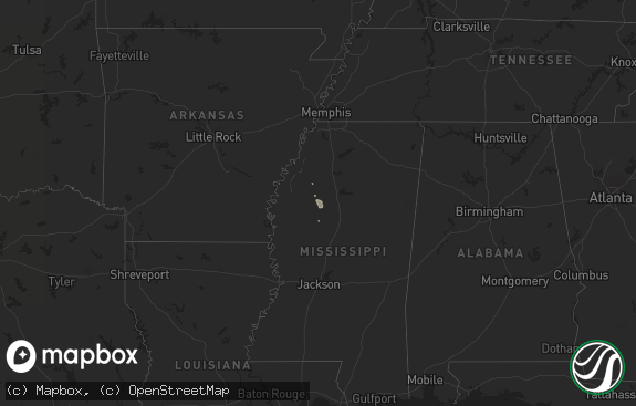 Hail map preview on 11-14-2016