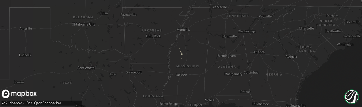 Hail map on November 14, 2016