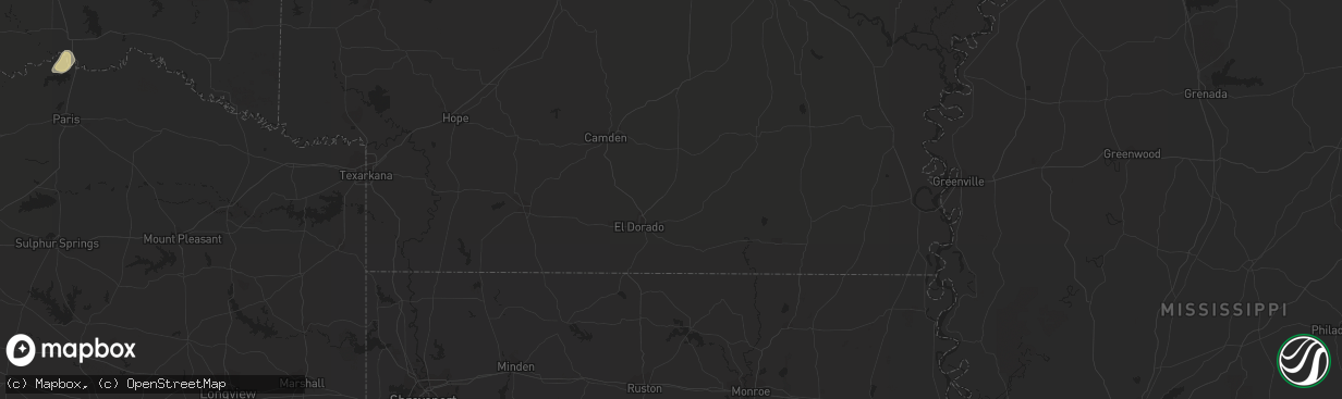 Hail map in Cleveland, TX on November 15, 2011