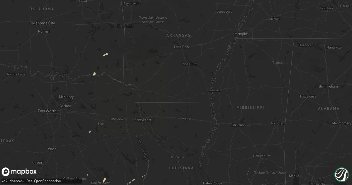 Hail map in Oklahoma on November 15, 2011