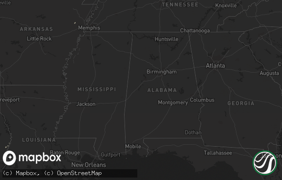 Hail map preview on 11-15-2011