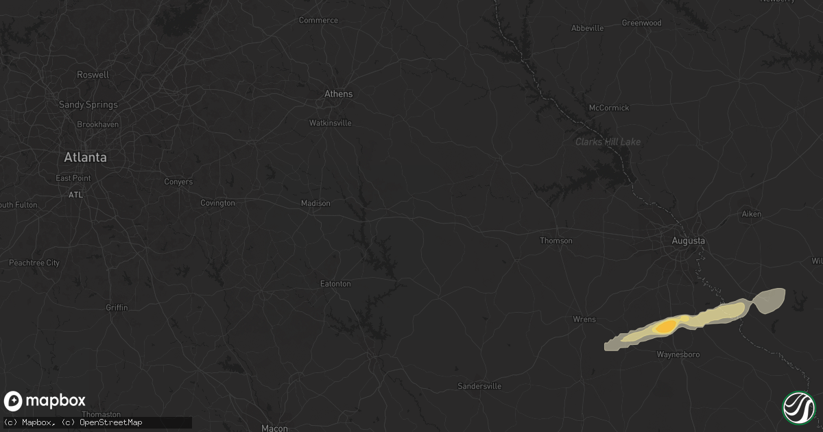 Hail map in Salisbury, NC on November 16, 2011