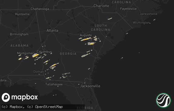 Hail map preview on 11-16-2011