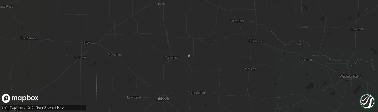 Hail map in Lockney, TX on November 16, 2017