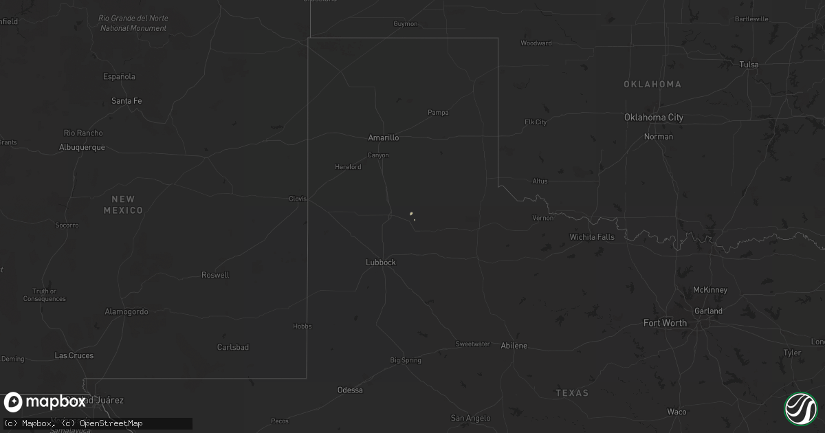 Hail map on November 16, 2017