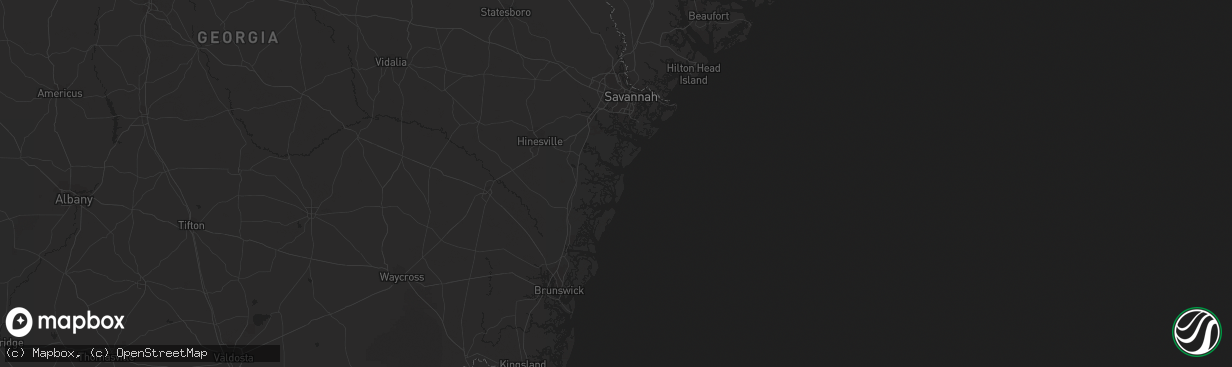 Hail map in Islandton, SC on November 17, 2014
