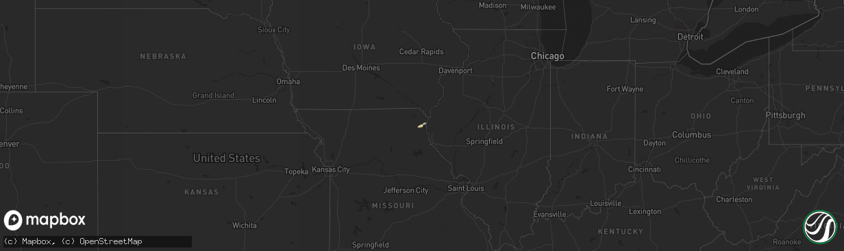 Hail map on November 17, 2017