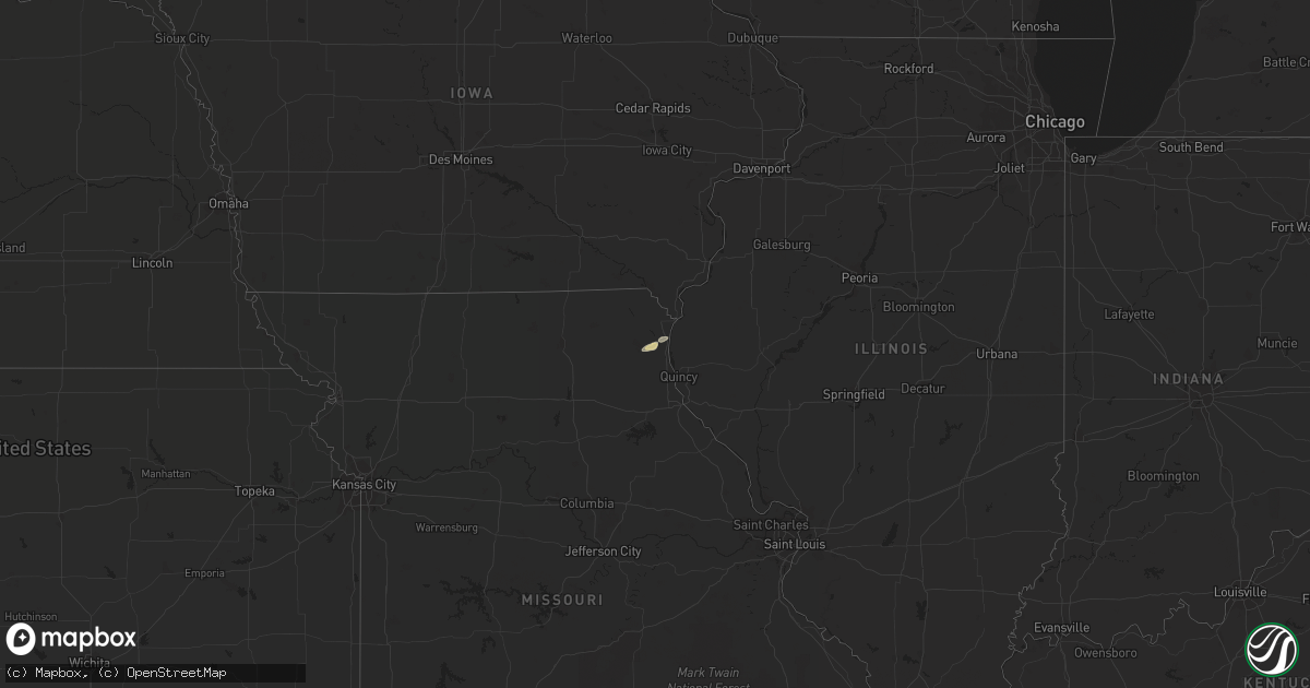 Hail map on November 17, 2017