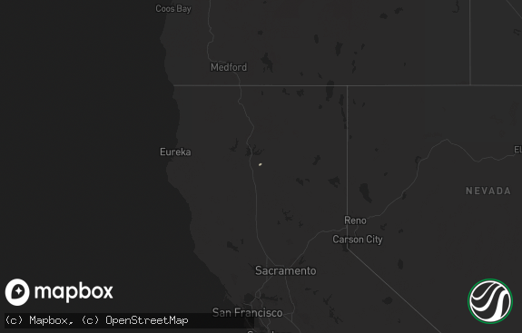 Hail map preview on 11-18-2023