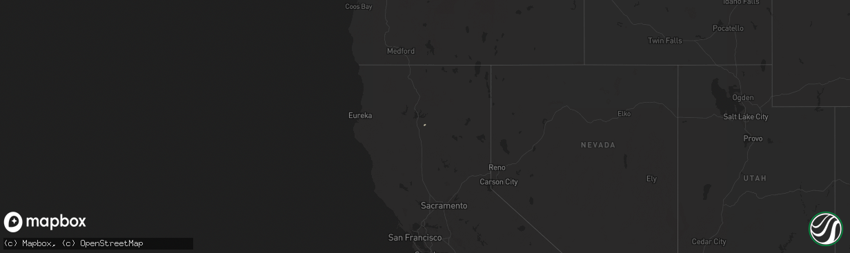 Hail map on November 18, 2023