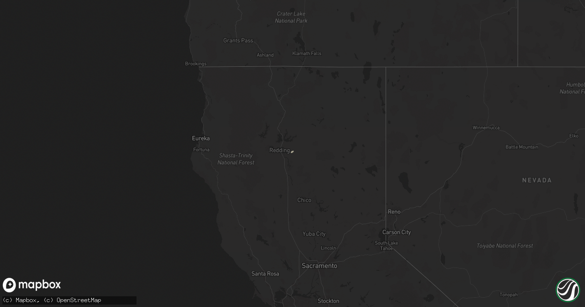 Hail map on November 18, 2023