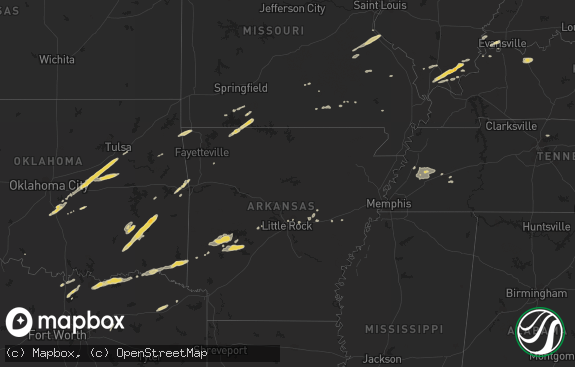 Hail map preview on 11-20-2011