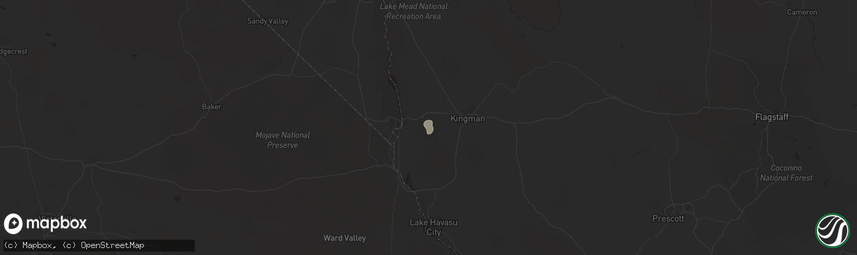 Hail map in Golden Valley, AZ on November 20, 2016