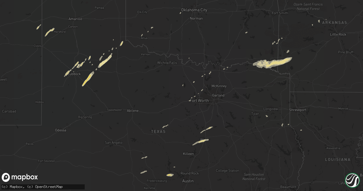 Hail map in New Mexico on November 21, 2011