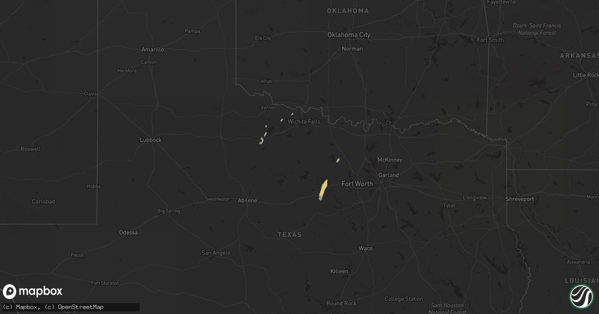 Hail map on November 21, 2014