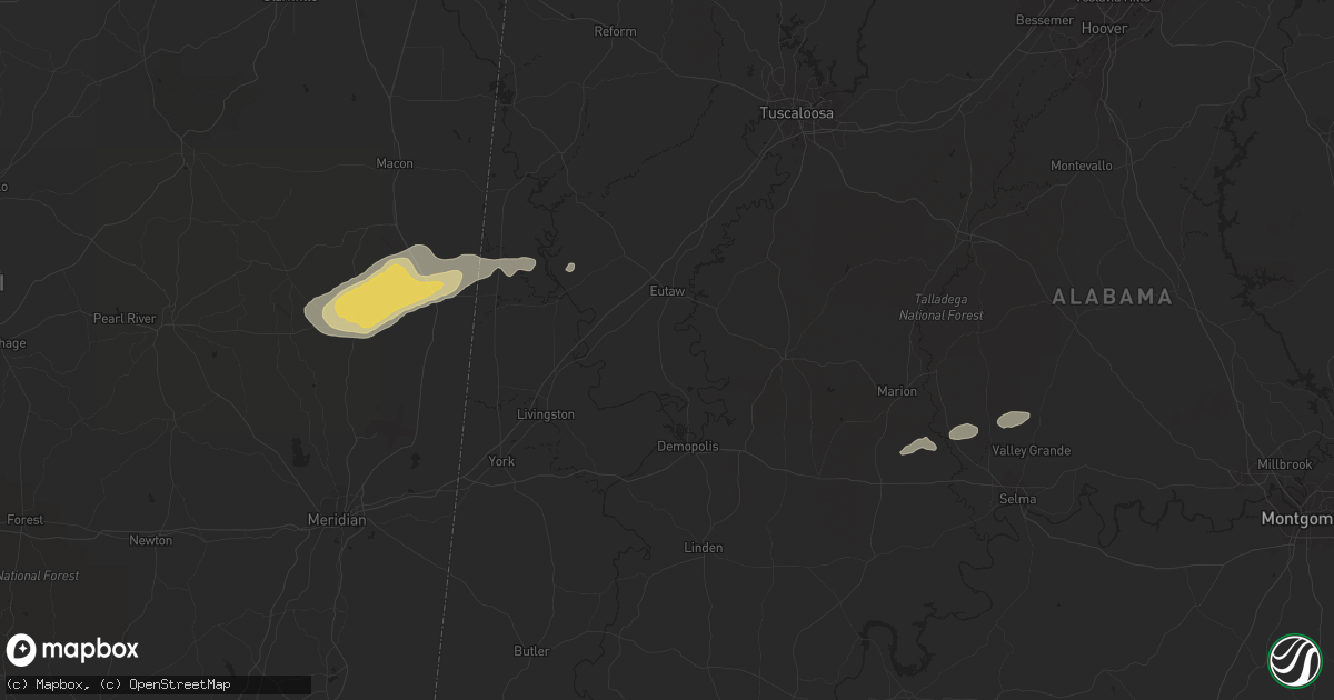 Hail map in Scooba, MS on November 22, 2011